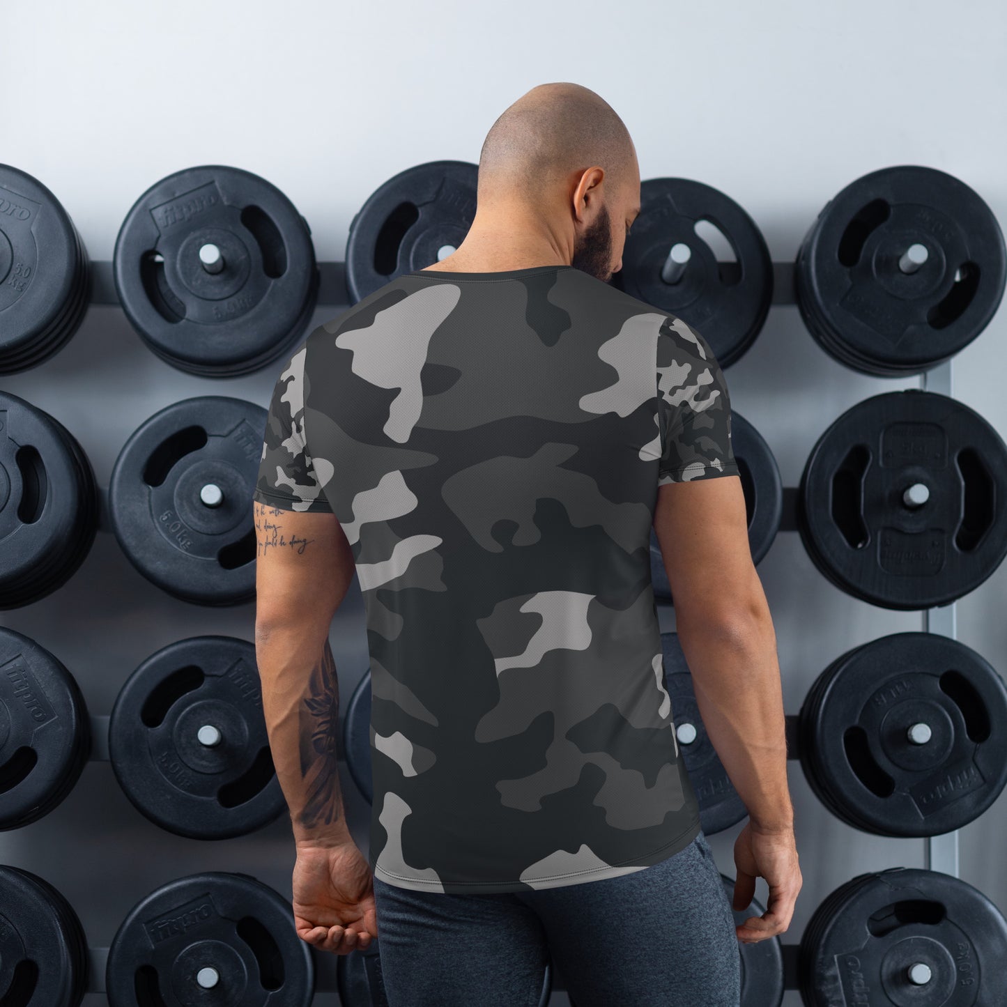 MA Black Camo Men's Athletic T-shirt