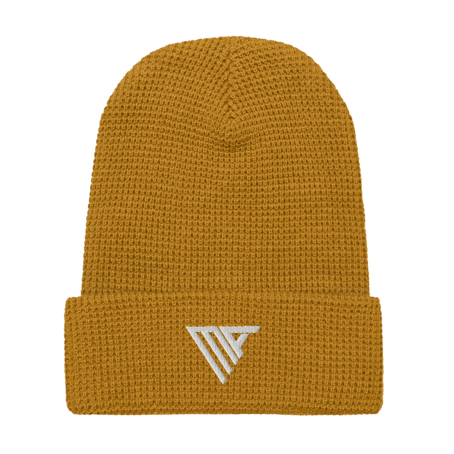 MA Mustard Waffle beanie