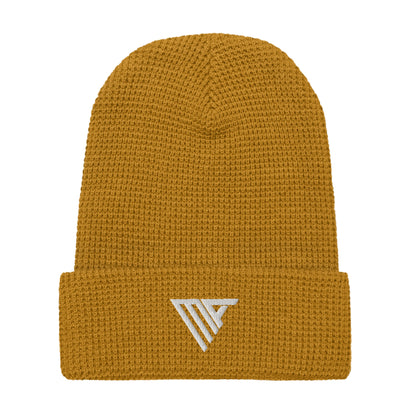 MA Mustard Waffle beanie